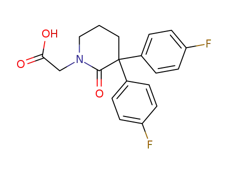 2-(3,3-bis(4-fluorophenyl)-2-oxopiperidin-1-yl)acetic acid