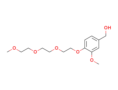 Molecular Structure of 847342-62-5 (Benzenemethanol, 3-methoxy-4-[2-[2-(2-methoxyethoxy)ethoxy]ethoxy]-)