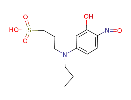 3-(3-Hydroxy-4-nitroso-N-propylanilino)propanesulfonic acid