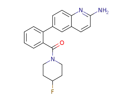 (2-(2-aminoquinolin-6-yl)phenyl)(4-fluoropiperidin-1-yl)methanone