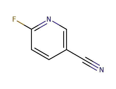 Molecular Structure of 3939-12-6 (5-Cyano-2-fluoropyridine)