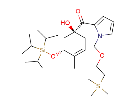 ((1S,5R)-1-Hydroxy-4-methyl-5-triisopropylsilanyloxy-cyclohex-3-enyl)-[1-(2-trimethylsilanyl-ethoxymethyl)-1H-pyrrol-2-yl]-methanone