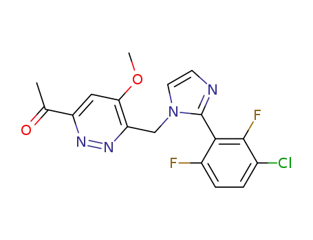 1-{6-[2-(3-chloro-2,6-difluoro-phenyl)-imidazol-1-ylmethyl]-5-methoxy-pyridazin-3-yl}-ethanone