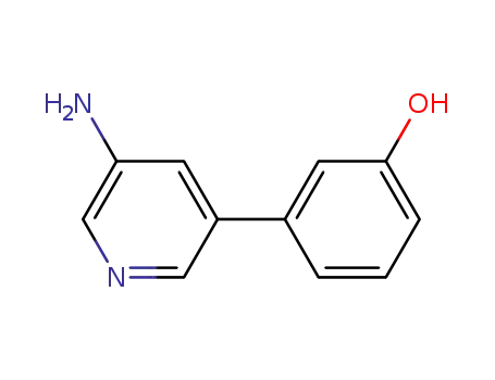 Molecular Structure of 875148-10-0 (Phenol, 3-(5-amino-3-pyridinyl)-)