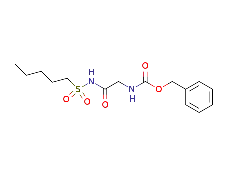 Molecular Structure of 117290-20-7 (N-<<(carbobenzyloxy)amino>acetyl>pentanesulfonamide)