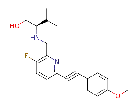 (2R)-2-[({3-fluoro-6-[(4-methoxyphenyl)ethynyl]pyridin-2-yl}methyl)amino]-3-methylbutan-1-ol