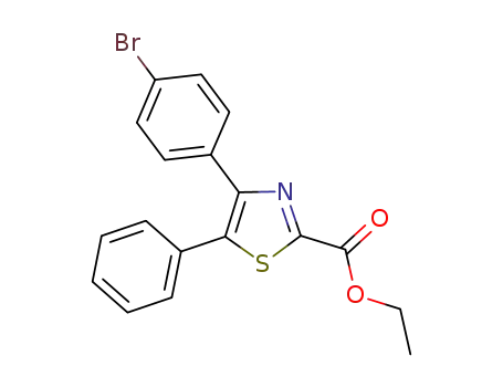 4-(4-bromo-phenyl)-5-phenyl-thiazole-2-carboxylic acid ethyl ester