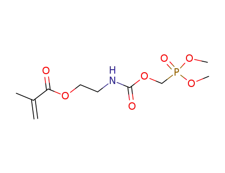 Molecular Structure of 852610-26-5 (2-methyl-acrylic acid 2-(dimethoxy-phosphorylmethoxycarbonylamino)-ethyl ester)
