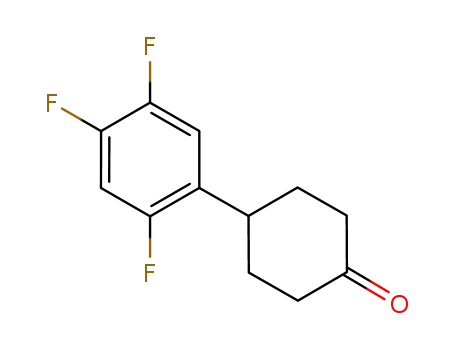 Molecular Structure of 874359-96-3 (Cyclohexanone, 4-(2,4,5-trifluorophenyl)-)