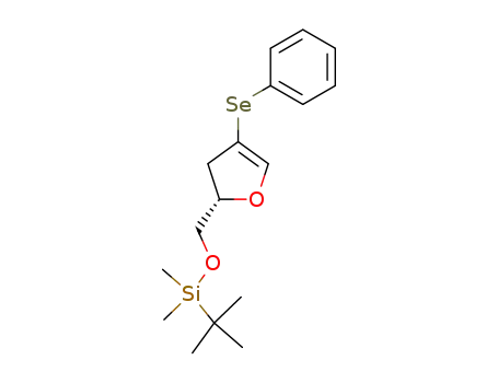 Molecular Structure of 221459-13-8 (tert-butyl<<(S)-2,3-dihydro-4-(phenylseleno)-2-furyl>methoxy>dimethylsilane)