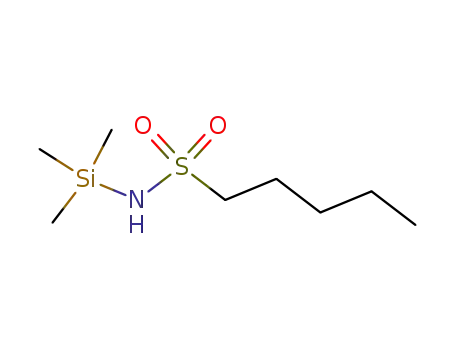 Molecular Structure of 1000-11-9 (N-(Trimethylsilyl)-pentan-1-sulfonamid)