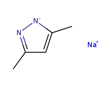 Molecular Structure of 41253-18-3 (1H-Pyrazole, 3,5-dimethyl-, sodium salt)
