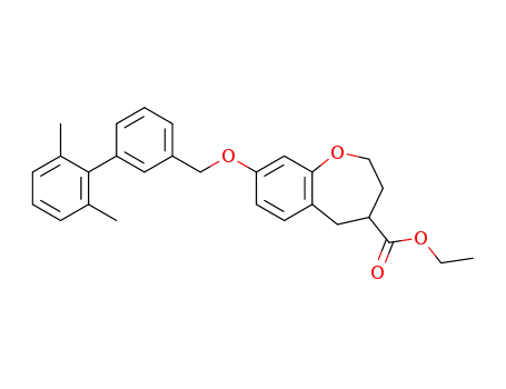 1-Benzoxepin-4-carboxylic acid,
8-[(2',6'-dimethyl[1,1'-biphenyl]-3-yl)methoxy]-2,3,4,5-tetrahydro-, ethyl
ester
