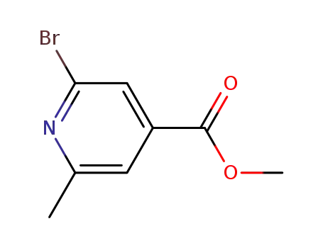 Molecular Structure of 884494-71-7 (METHYL 2-BROMO-6-METHYLISONICOTINATE)