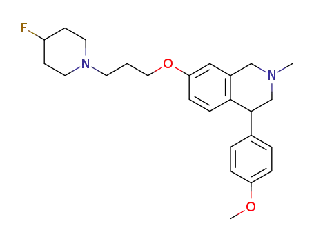 7-[3-(4-fluoro-piperidin-1-yl)-propoxy]-4-(4-methoxy-phenyl)-2-methyl-1,2,3,4-tetrahydro-isoquinoline