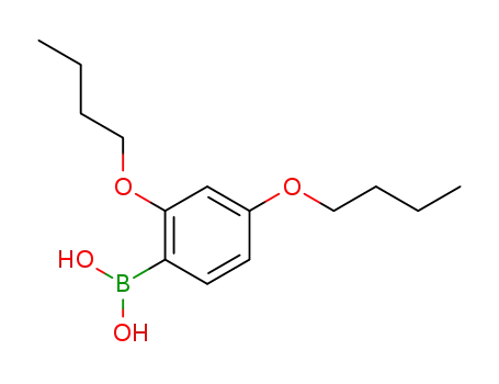 Molecular Structure of 870778-89-5 (2,4-DIBUTOXYPHENYLBORONIC ACID)