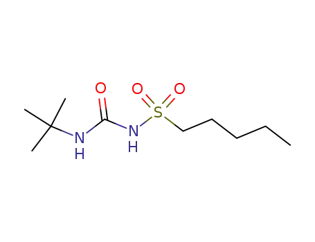 Molecular Structure of 99178-73-1 (<i>N</i>-<i>tert</i>-butyl-<i>N</i>'-(pentane-1-sulfonyl)-urea)