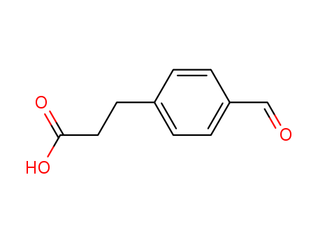 Benzenepropanoic acid,4-formyl-