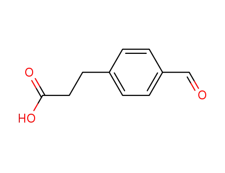 Molecular Structure of 34961-64-3 (3-(4-FORMYLPHENYL)PROPANOIC ACID)