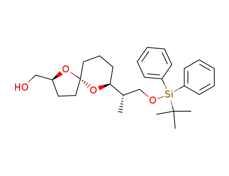 (2S,5S,7S,1''S)-(+)-7-{2''-(tert-butyldiphenylsilyloxy)-1''-methylethyl}-2-hydroxymethyl-1,6-dioxaspiro[4.5]decane
