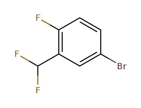 Molecular Structure of 445303-69-5 (4-Bromo-2-difluoromethyl-1-fluorobenzene)