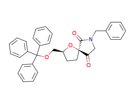 (2S,5R)-7-benzyl-2-[(trityloxy)methyl]-1-oxa-7-azaspiro[4.4]nonane-6,9-dione