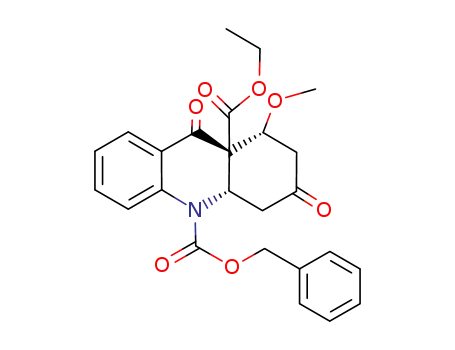(1R<sup>*</sup>,4aS<sup>*</sup>,10aS<sup>*</sup>)-5-benzyloxycarbonyl-10a-ethoxycarbonyl-1-methoxy-3,10-dioxo-octahydroacridine