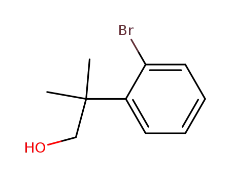 Molecular Structure of 177748-64-0 (2-(2-bromophenyl)-2-methylpropan-1-ol)