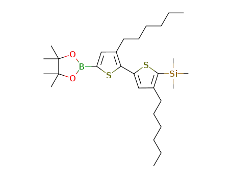 5(4,4,5,5-tetramethyl-1,3,2-dioxaborolan-2-yl)-5'-(trimethylsilyl)-3,4'-dihexyl-2,2'-bithiophene