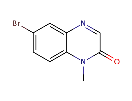 Molecular Structure of 1379154-54-7 (6-bromo-1-methylquinoxaline-2(1H)-one)