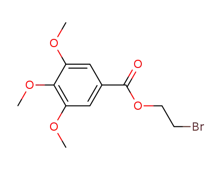 Molecular Structure of 41165-35-9 (Benzoic acid, 3,4,5-trimethoxy-, 2-bromoethyl ester)