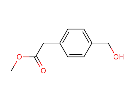 Molecular Structure of 155380-11-3 (Methyl 2-(4-(hydroxyMethyl)phenyl)acetate)