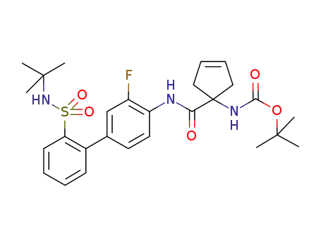[1-(2'-tert-butylsulfamoyl-3-fluoro-biphenyl-4-ylcarbamoyl)-cyclopent-3-enyl]-carbamic acid tert-butyl ester