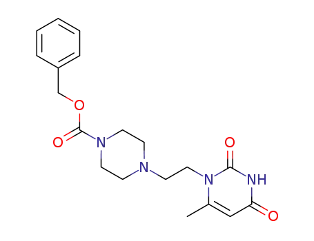 1-[2-(1-benzyloxycarbonylpiperazin-4-yl)-ethyl]-6-methyl-1H,3H-pyrimidin-2,4-dione