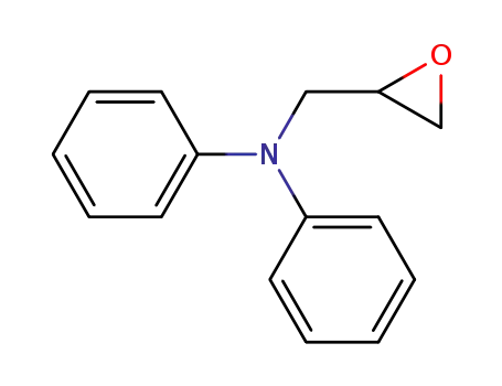 Molecular Structure of 4510-27-4 (Oxiranemethanamine, N,N-diphenyl-)
