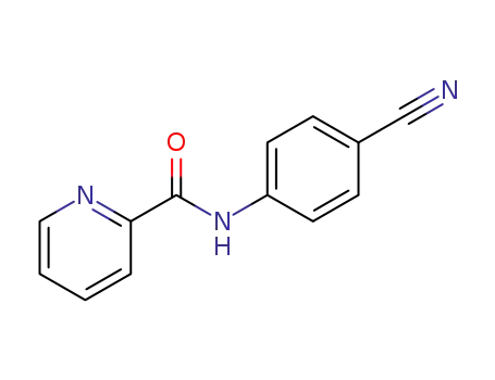 Molecular Structure of 126222-22-8 (N-(4-cyanophenyl)-2-pyridinecarboxamide)