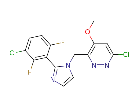 Pyridazine,
6-chloro-3-[[2-(3-chloro-2,6-difluorophenyl)-1H-imidazol-1-yl]methyl]-4-
methoxy-
