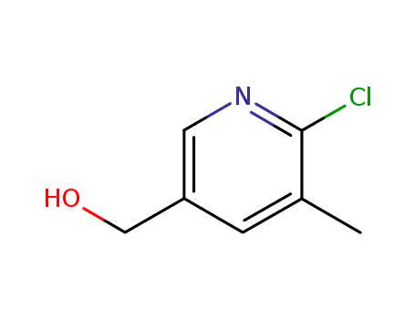 Molecular Structure of 887707-21-3 ((6-CHLORO-5-METHYLPYRIDIN-3-YL)METHANOL)