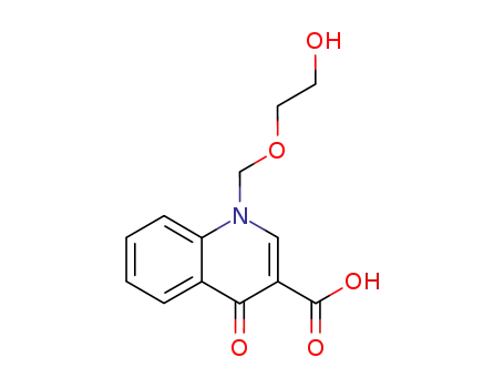 Molecular Structure of 143231-28-1 (3-Quinolinecarboxylic acid,
1,4-dihydro-1-[(2-hydroxyethoxy)methyl]-4-oxo-)
