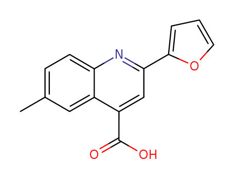 4-Quinolinecarboxylic acid, 2-(2-furanyl)-6-methyl-