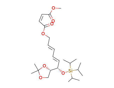 2-Butenedioic acid, (2E,4E,6S)-6-[(4S)-2,2-dimethyl-1,3-dioxolan-4-yl]-6-[[tris(1-methylethyl) silyl]oxy]-2,4-hexadienyl methyl ester, (2Z)-