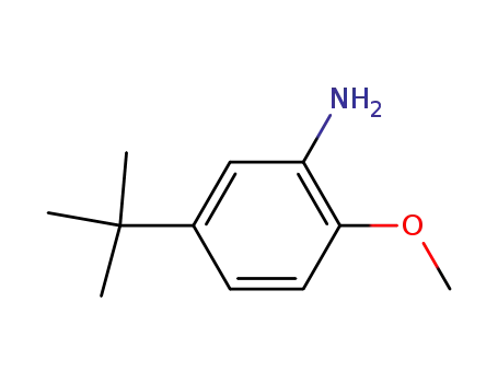 Molecular Structure of 3535-88-4 (2-Amine-4-tert-butylanisole)