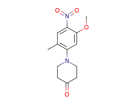 1-(5-methoxy-2-methyl-4-nitrophenyl)piperidin-4-one