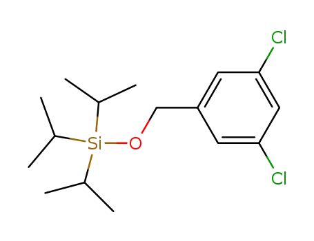 Molecular Structure of 616195-94-9 (Silane, [(3,5-dichlorophenyl)methoxy]tris(1-methylethyl)-)