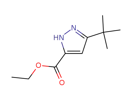 Molecular Structure of 916791-97-4 (Ethyl 3-tert-butyl-1H-pyrazole-5-carboxylate)