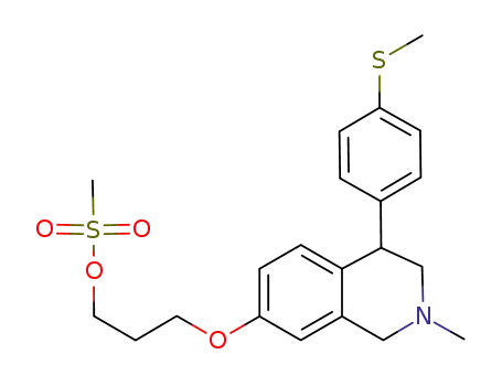 methanesulfonic acid 3-[2-methyl-4-(4-methylsulfanyl-phenyl)-1,2,3,4-tetrahydro-isoquinolin-7-yloxy]-propyl ester