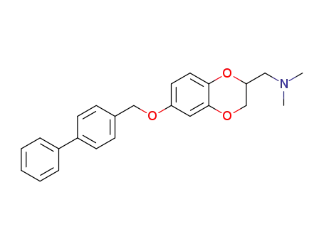 1-(6-(biphenyl-4-ylmethoxy)-2,3-dihydrobenzo[b][1,4]dioxin-2-yl)-N,N-dimethylmethanamine