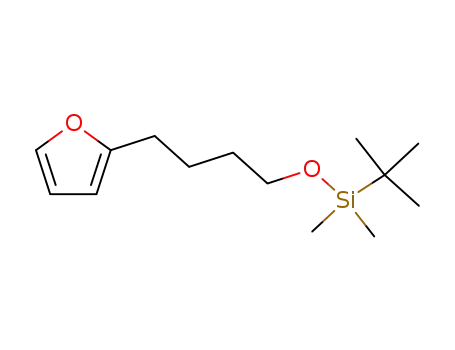 Molecular Structure of 112897-11-7 (Silane, (1,1-dimethylethyl)[4-(2-furanyl)butoxy]dimethyl-)
