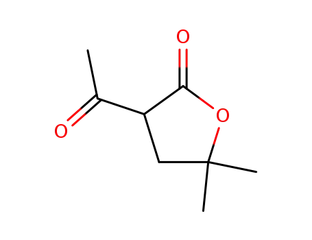 Molecular Structure of 7391-53-9 (2(3H)-Furanone, 3-acetyldihydro-5,5-dimethyl-)