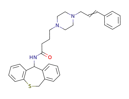 N-(5,11-Dihydro-10-thia-dibenzo[a,d]cyclohepten-5-yl)-4-[4-((E)-3-phenyl-allyl)-piperazin-1-yl]-butyramide